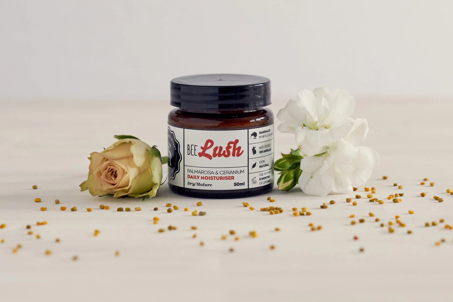 BEE LUSH MOISTURISER – PALMAROSA & GERANIUM - 60ML
