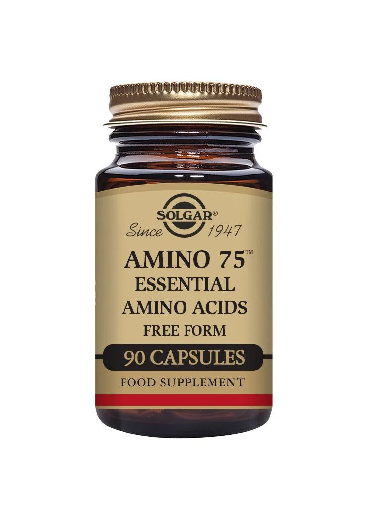 SOLGAR® AMINO 75 ESSENTIAL AMINO ACIDS VEGETABLE CAPSULES