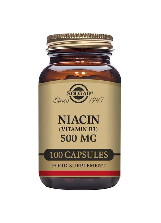 SOLGAR® NIACIN (VITAMIN B3) 500 MG VEGETABLE CAPSULES